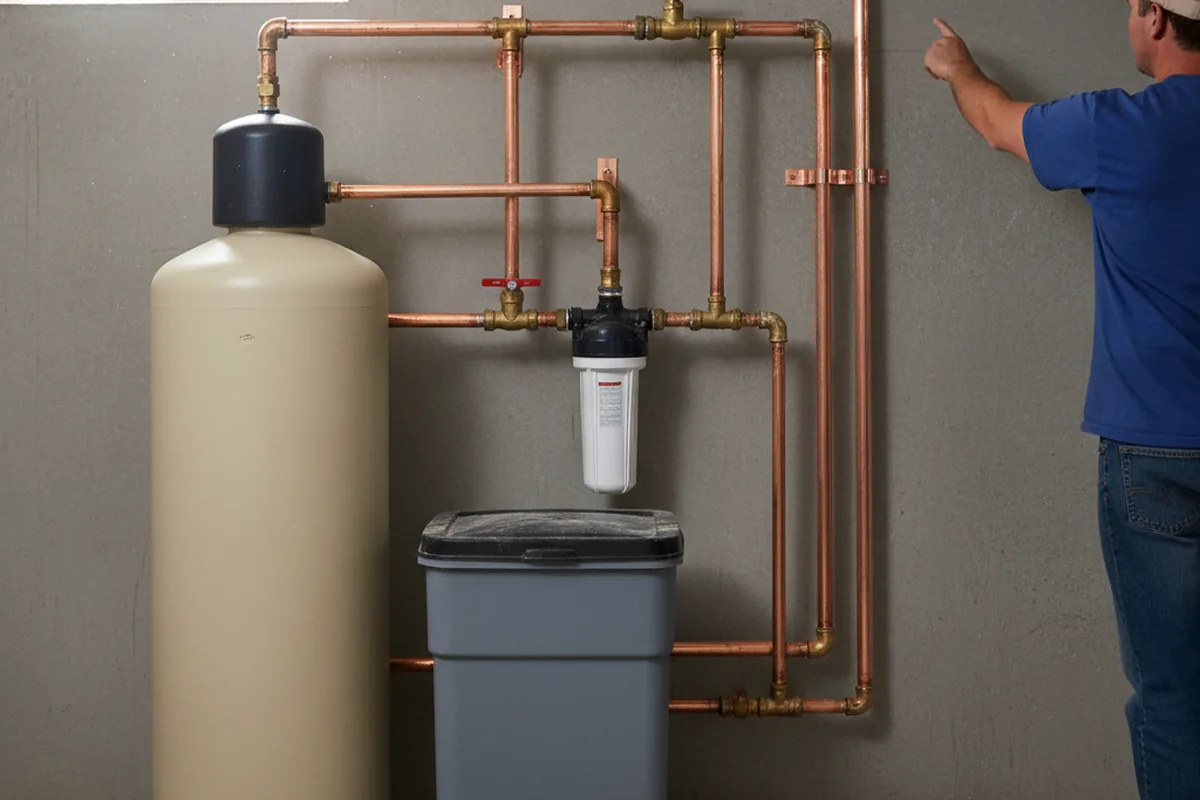 Whole-house water treatment system installed in Webb